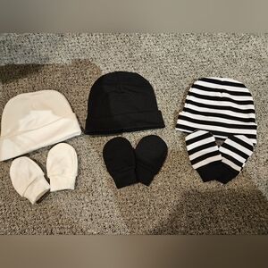2/$10 - Baby Hat & Mittens Set